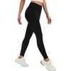 image:imageAlaroo Fleece Lined Leggings Women Fall Winter Thermal Warm Elastic High Waisted Tummy Control Workout Yoga PantsBlack Thin Fleece