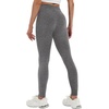 image:imageAlaroo Fleece Lined Leggings Women Fall Winter Thermal Warm Elastic High Waisted Tummy Control Workout Yoga PantsDark Grey Thin Fleece