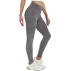 image:imageAlaroo Fleece Lined Leggings Women Fall Winter Thermal Warm Elastic High Waisted Tummy Control Workout Yoga PantsDark Grey Thin Fleece