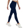 image:imageAlaroo Fleece Lined Leggings Women Fall Winter Thermal Warm Elastic High Waisted Tummy Control Workout Yoga PantsNavy Blue Thin Fleece