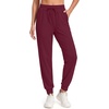 image:imageAlaroo Joggers for Women with Pockets Gym Clothes Active Pants SweatpantsWine Red