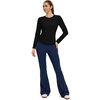 image:imageAlaroo Open Back Workout Tops for Women Long Sleeve Gym Yoga Sport Athletic Shirts Split Back Loose CropBlack