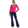 image:imageAlaroo Open Back Workout Tops for Women Long Sleeve Gym Yoga Sport Athletic Shirts Split Back Loose CropHot Pink