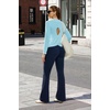 image:imageAlaroo Open Back Workout Tops for Women Long Sleeve Gym Yoga Sport Athletic Shirts Split Back Loose CropLight Blue