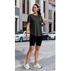 image:imageAlaroo Open Back Workout Tops for Women Short Sleeve Pilates OutfitsBlack