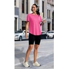 image:imageAlaroo Open Back Workout Tops for Women Short Sleeve Pilates OutfitsPink