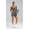 image:imageAlaroo Two Piece Workout Sets for Women Summer Casual Matching Short Set01 Leopard Print