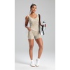 image:imageAlaroo Two Piece Workout Sets for Women Summer Casual Matching Short Set02 Cream Print