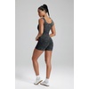 image:imageAlaroo Two Piece Workout Sets for Women Summer Casual Matching Short Set02 Dark Grey Print