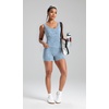 image:imageAlaroo Two Piece Workout Sets for Women Summer Casual Matching Short Set03 Light Blue Print