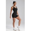 image:imageAlaroo Two Piece Workout Sets for Women Summer Casual Matching Short Set05 Solid Black