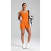 image:imageAlaroo Two Piece Workout Sets for Women Summer Casual Matching Short Set05 Solid Orange