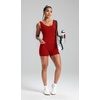 image:imageAlaroo Two Piece Workout Sets for Women Summer Casual Matching Short Set06 Solid Red