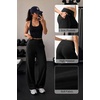 image:imageAlaroo Wide Leg Pants for Women Casual Yoga Tummy ControlBlack