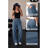 image:imageAlaroo Wide Leg Pants for Women Casual Yoga Tummy ControlBlue