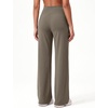 image:imageAlaroo Wide Leg Pants for Women Casual Yoga Tummy ControlCoffee