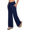 image:imageAlaroo Wide Leg Pants for Women Casual Yoga Tummy ControlDark Blue
