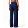 image:imageAlaroo Wide Leg Pants for Women Casual Yoga Tummy ControlDark Blue