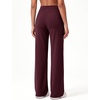 image:imageAlaroo Wide Leg Pants for Women Casual Yoga Tummy ControlDark Wine