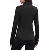 image:imageAlaroo Womens 14 Zip Long Sleeve Shirts Fishing Workout TopsBlack
