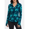 image:imageAlaroo Womens 14 Zip Long Sleeve Shirts Fishing Workout TopsBlue Print