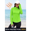 image:imageAlaroo Womens 14 Zip Long Sleeve Shirts Fishing Workout TopsGreen