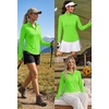 image:imageAlaroo Womens 14 Zip Long Sleeve Shirts Fishing Workout TopsGreen