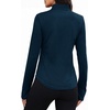 image:imageAlaroo Womens 14 Zip Long Sleeve Shirts Fishing Workout TopsNavy