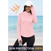 image:imageAlaroo Womens 14 Zip Long Sleeve Shirts Fishing Workout TopsPink