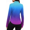 image:imageAlaroo Womens 14 Zip Long Sleeve Shirts Fishing Workout TopsRainbow Gradient
