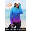 image:imageAlaroo Womens 14 Zip Long Sleeve Shirts Fishing Workout TopsRainbow Gradient