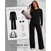 image:imageAlaroo Womens 2 Piece Workout Sets Pilates Yoga Outfits Gym Active WearBlack