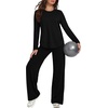 image:imageAlaroo Womens 2 Piece Workout Sets Pilates Yoga Outfits Gym Active WearBlack