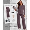 image:imageAlaroo Womens 2 Piece Workout Sets Pilates Yoga Outfits Gym Active WearCoffee