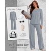 image:imageAlaroo Womens 2 Piece Workout Sets Pilates Yoga Outfits Gym Active WearGrey