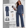 image:imageAlaroo Womens 2 Piece Workout Sets Pilates Yoga Outfits Gym Active WearNavy