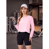 image:imageAlaroo Womens Long Sleeve Shirts Oversize Crop Top Workout OutfitsPink