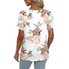 image:imageAlaroo Womens Summer Tops 2026 V Neck Short Sleeve Shirts Trendy Dressy Casual Vacation Outfits PrintedPrint 02