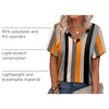 image:imageAlaroo Womens Summer Tops 2026 V Neck Short Sleeve Shirts Trendy Dressy Casual Vacation Outfits PrintedPrint 03