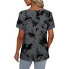 image:imageAlaroo Womens Summer Tops 2026 V Neck Short Sleeve Shirts Trendy Dressy Casual Vacation Outfits PrintedPrint 05