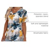 image:imageAlaroo Womens Summer Tops 2026 V Neck Short Sleeve Shirts Trendy Dressy Casual Vacation Outfits PrintedPrint 06