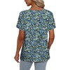 image:imageAlaroo Womens Summer Tops 2026 V Neck Short Sleeve Shirts Trendy Dressy Casual Vacation Outfits PrintedPrint 07