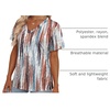 image:imageAlaroo Womens Summer Tops 2026 V Neck Short Sleeve Shirts Trendy Dressy Casual Vacation Outfits PrintedPrint 08