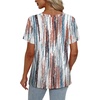 image:imageAlaroo Womens Summer Tops 2026 V Neck Short Sleeve Shirts Trendy Dressy Casual Vacation Outfits PrintedPrint 08