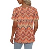 image:imageAlaroo Womens Summer Tops 2026 V Neck Short Sleeve Shirts Trendy Dressy Casual Vacation Outfits PrintedPrint 10