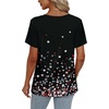 image:imageAlaroo Womens Summer Tops 2026 V Neck Short Sleeve Shirts Trendy Dressy Casual Vacation Outfits PrintedPrint 11