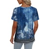 image:imageAlaroo Womens Summer Tops 2026 V Neck Short Sleeve Shirts Trendy Dressy Casual Vacation Outfits PrintedPrint 12