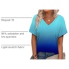 image:imageAlaroo Womens Summer Tops 2026 V Neck Short Sleeve Shirts Trendy Dressy Casual Vacation Outfits PrintedPrint 15