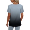 image:imageAlaroo Womens Summer Tops 2026 V Neck Short Sleeve Shirts Trendy Dressy Casual Vacation Outfits PrintedPrint 16