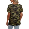 image:imageAlaroo Womens Summer Tops 2026 V Neck Short Sleeve Shirts Trendy Dressy Casual Vacation Outfits PrintedPrint 17